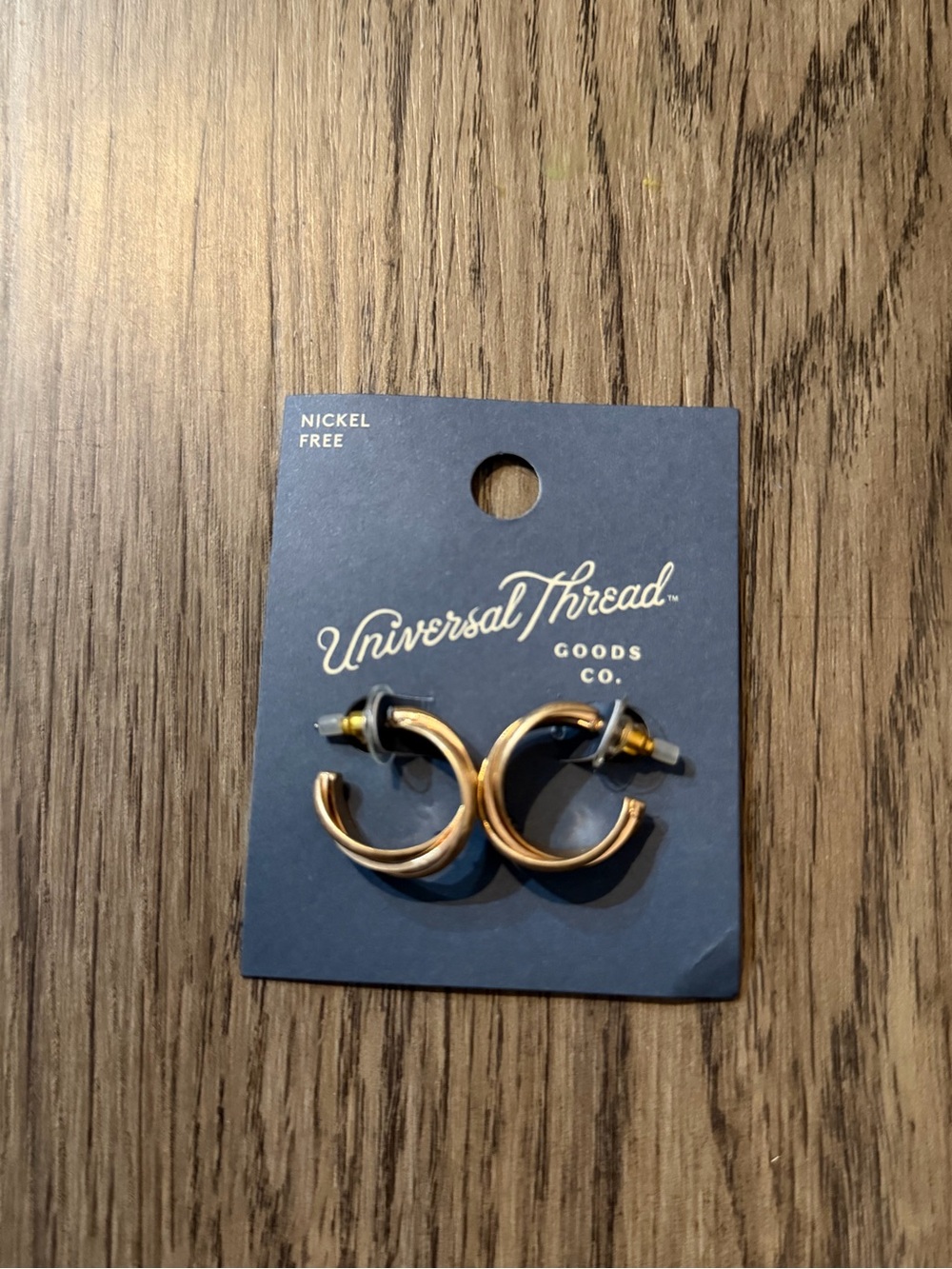 Universal Thread Gold Twisted Mini Hoop Earrings